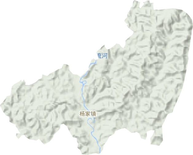 杨家镇地形图