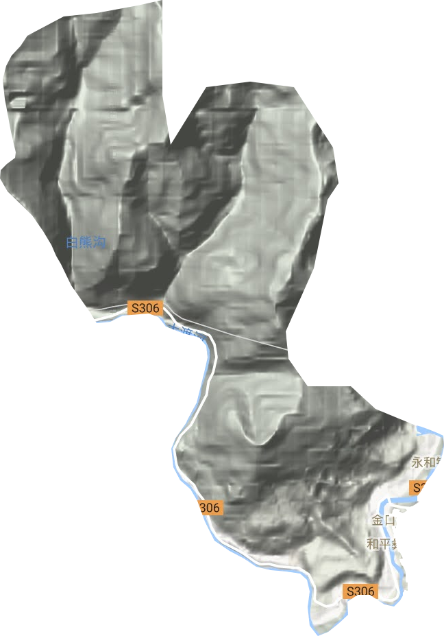 永和镇地形图