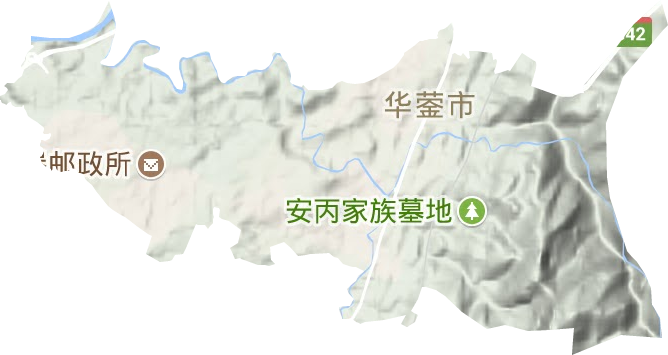 双河街道地形图