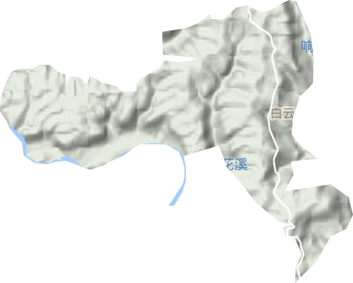 大茅坪镇地形图