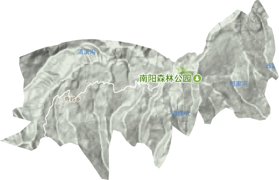 寺岭乡地形图