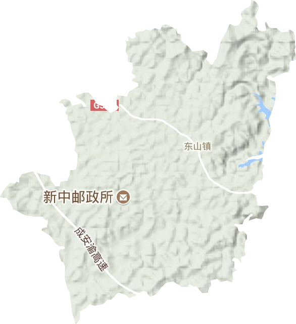 东山镇地形图