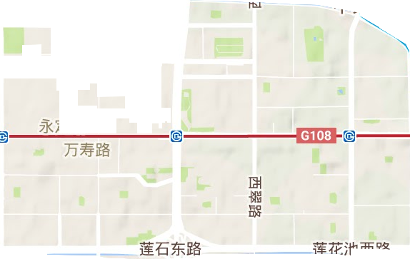 万寿路街道地形图