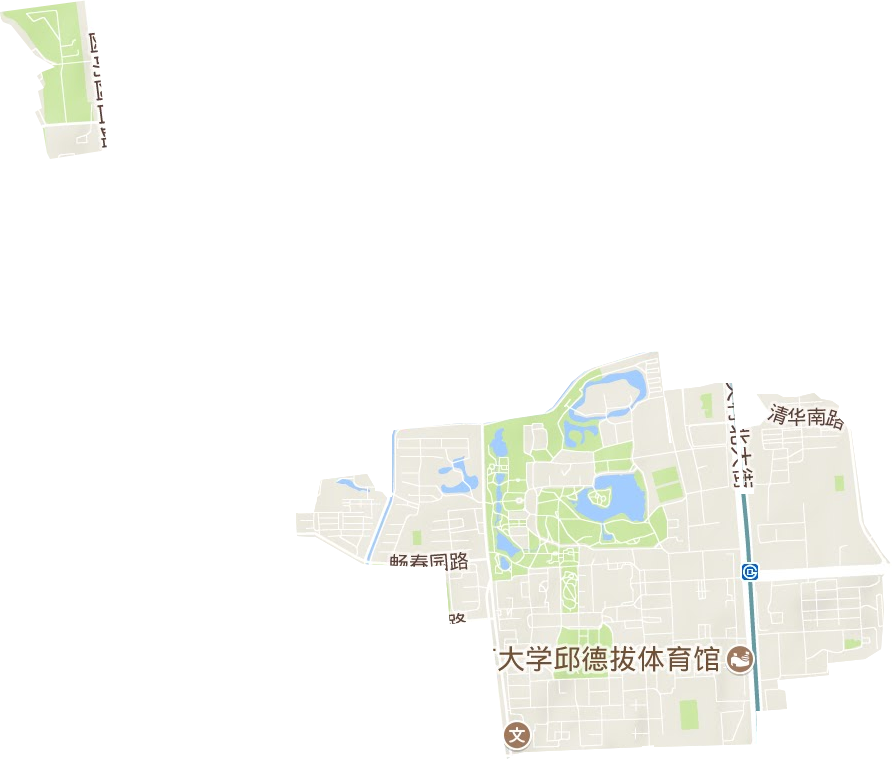 燕园街道地形图