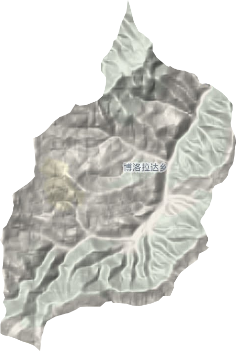 博洛拉达乡地形图