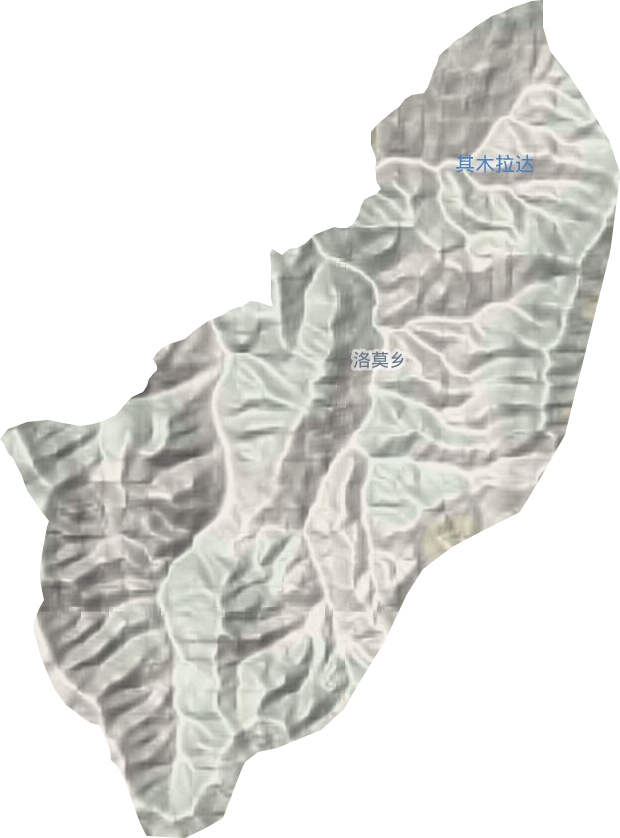 洛莫乡地形图