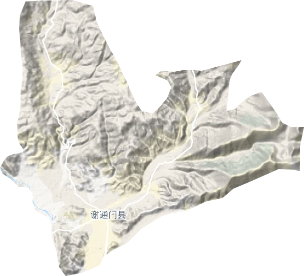 卡嘎镇地形图