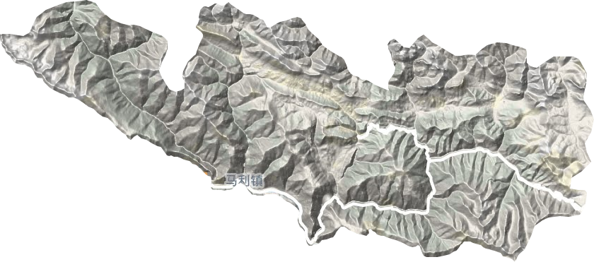 马利镇地形图