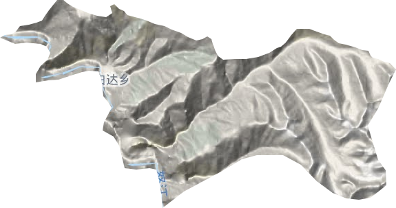 白达乡地形图