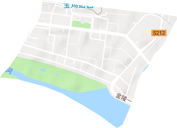 金陵街道地形图