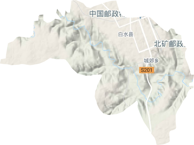 城关街道地形图