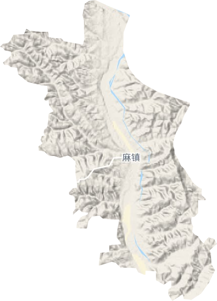麻镇地形图