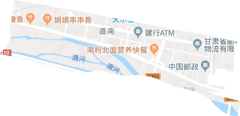 北道埠街道地形图