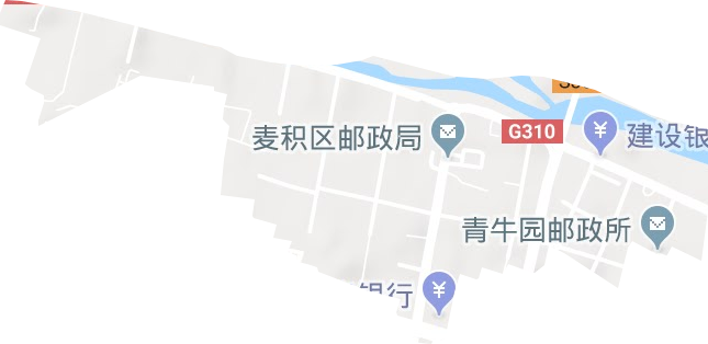 桥南街道地形图