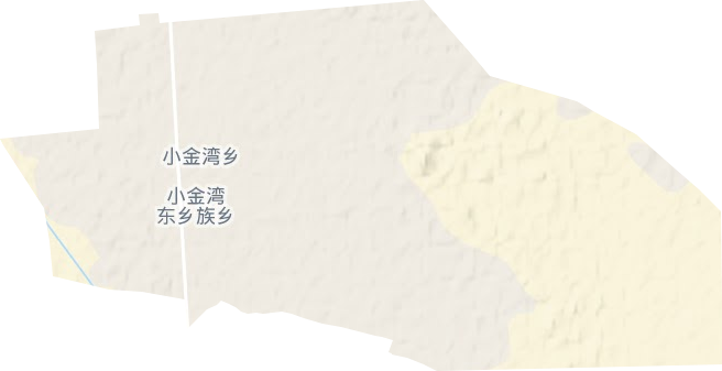 小金湾乡地形图