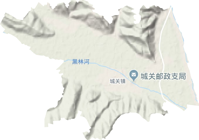 城关镇地形图