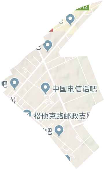 光明路街道地形图