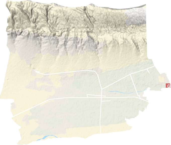 兰干镇地形图