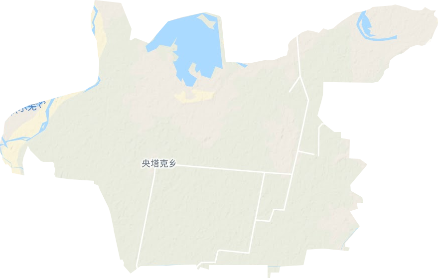 央塔克乡地形图