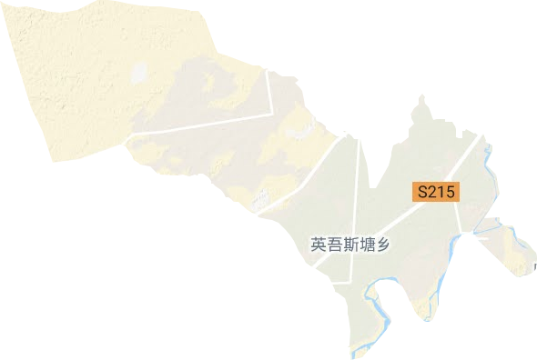 英吾斯坦乡地形图