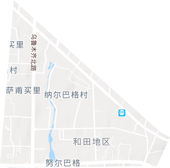 奴尔巴格街道地形图