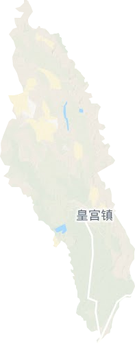 皇宫镇地形图