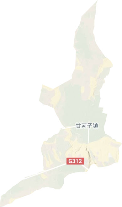 甘河子镇地形图