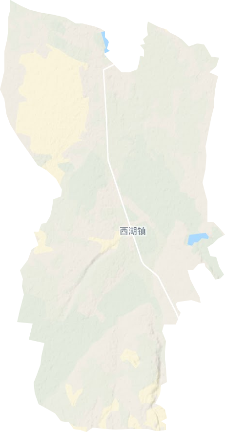 西湖镇地形图