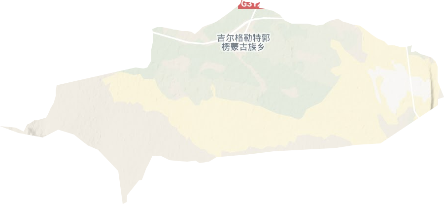 吉尔格勒特郭愣蒙古民族乡地形图
