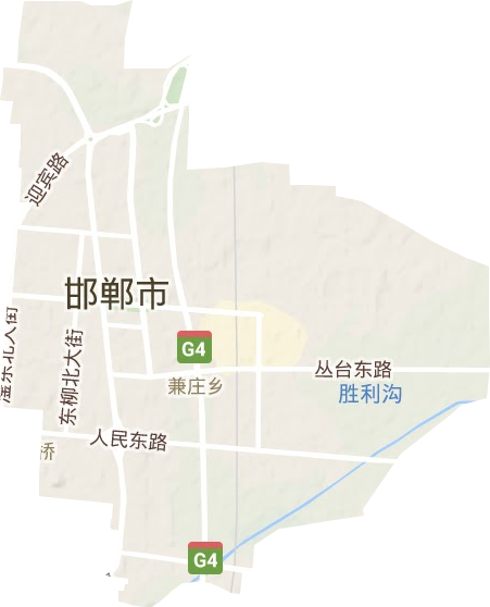 兼庄乡地形图
