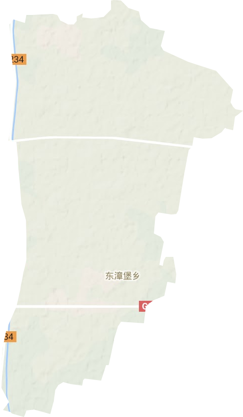 东漳堡乡地形图