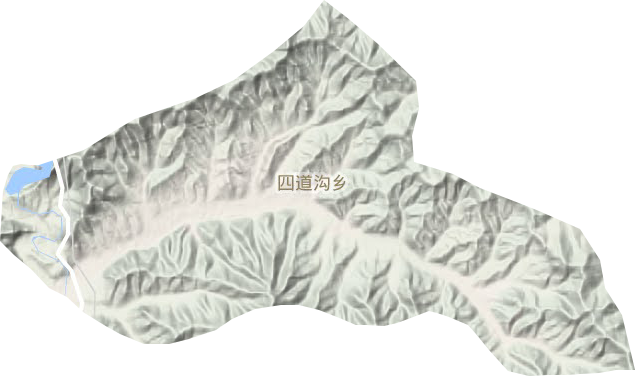 四道沟乡地形图