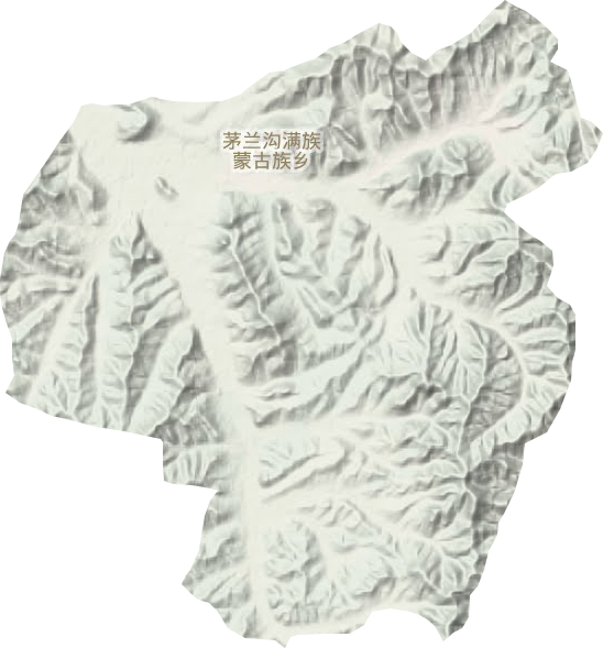 茅兰沟满族蒙古族乡地形图