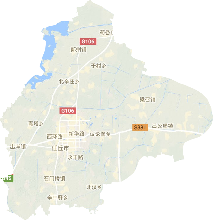 河北省沧州市任丘市地形图高清版大图
