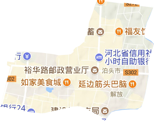 解放街道地形图