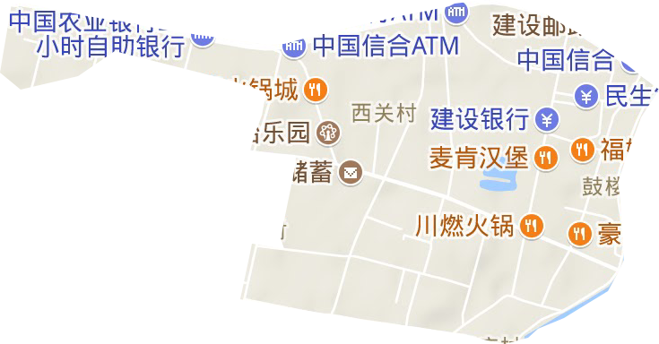 古楼街道地形图