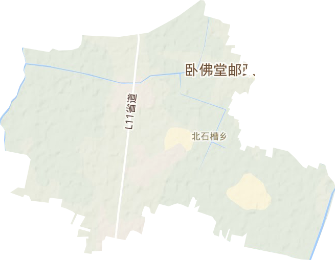 北石槽乡地形图