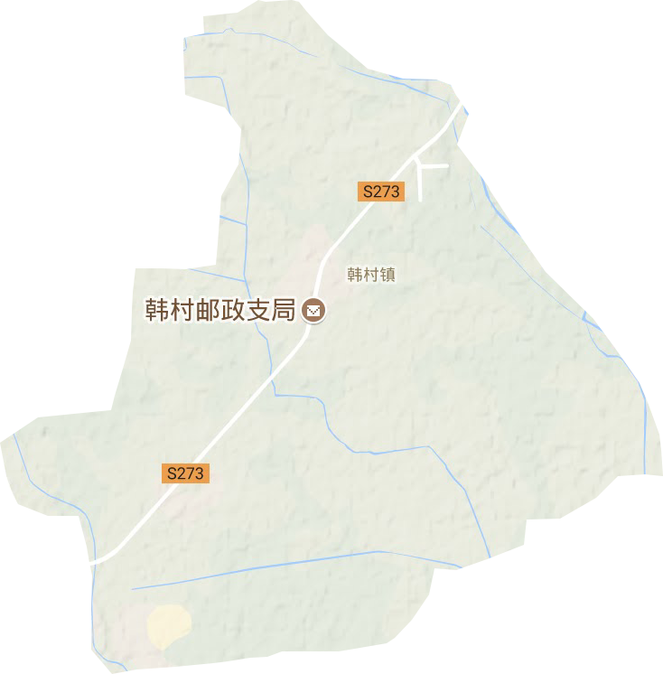 韩村镇地形图