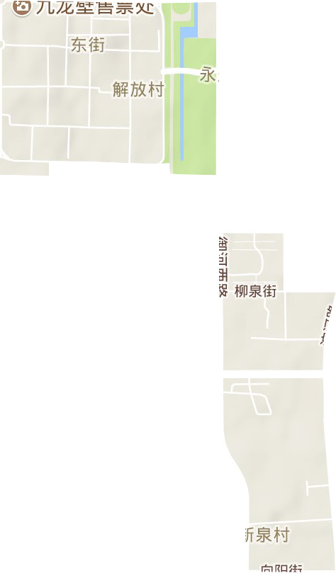 东街街道地形图