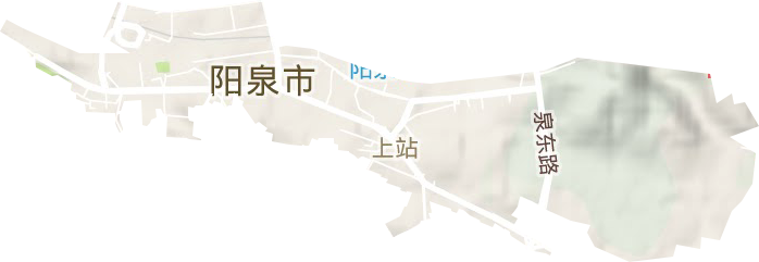 上站街道地形图