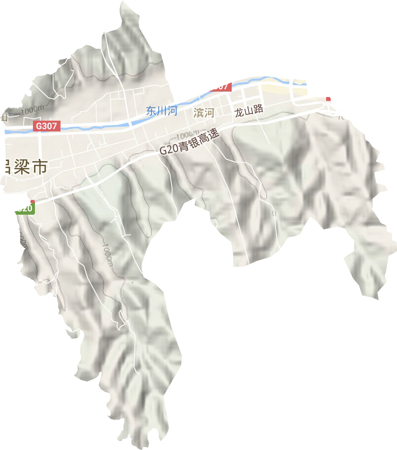 滨河街道地形图