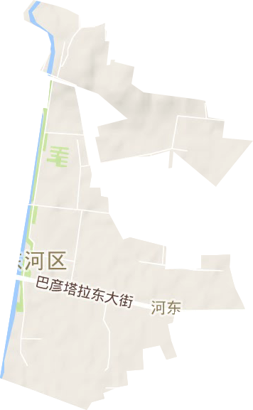 河东街道地形图