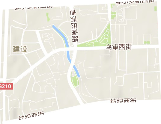 建设街道地形图