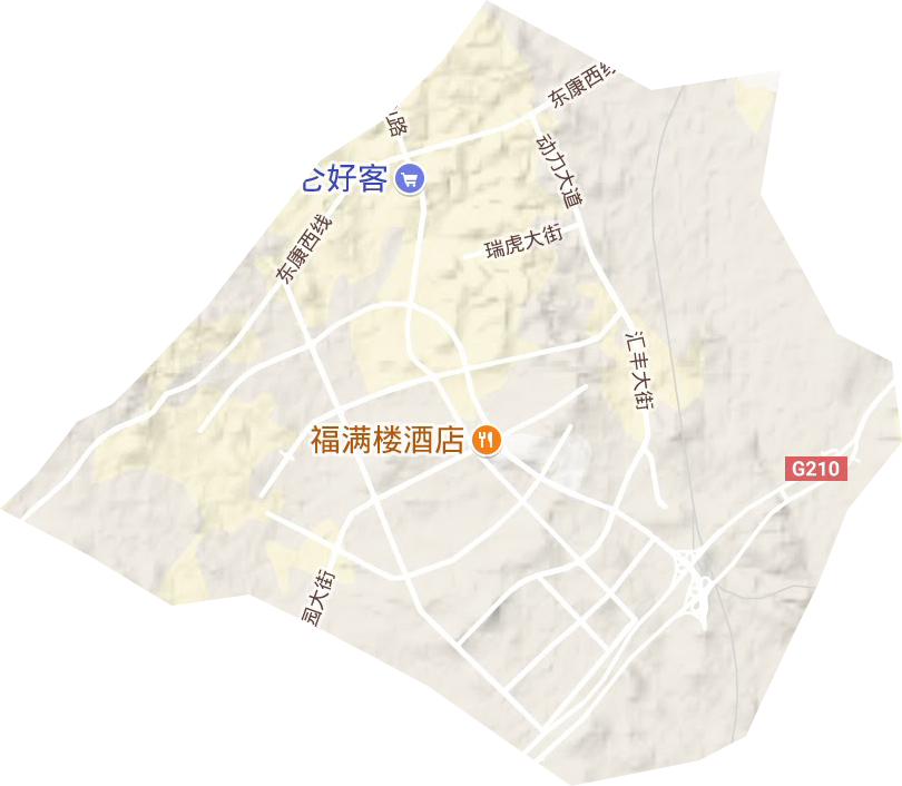 鄂尔多斯市装备制造基地地形图