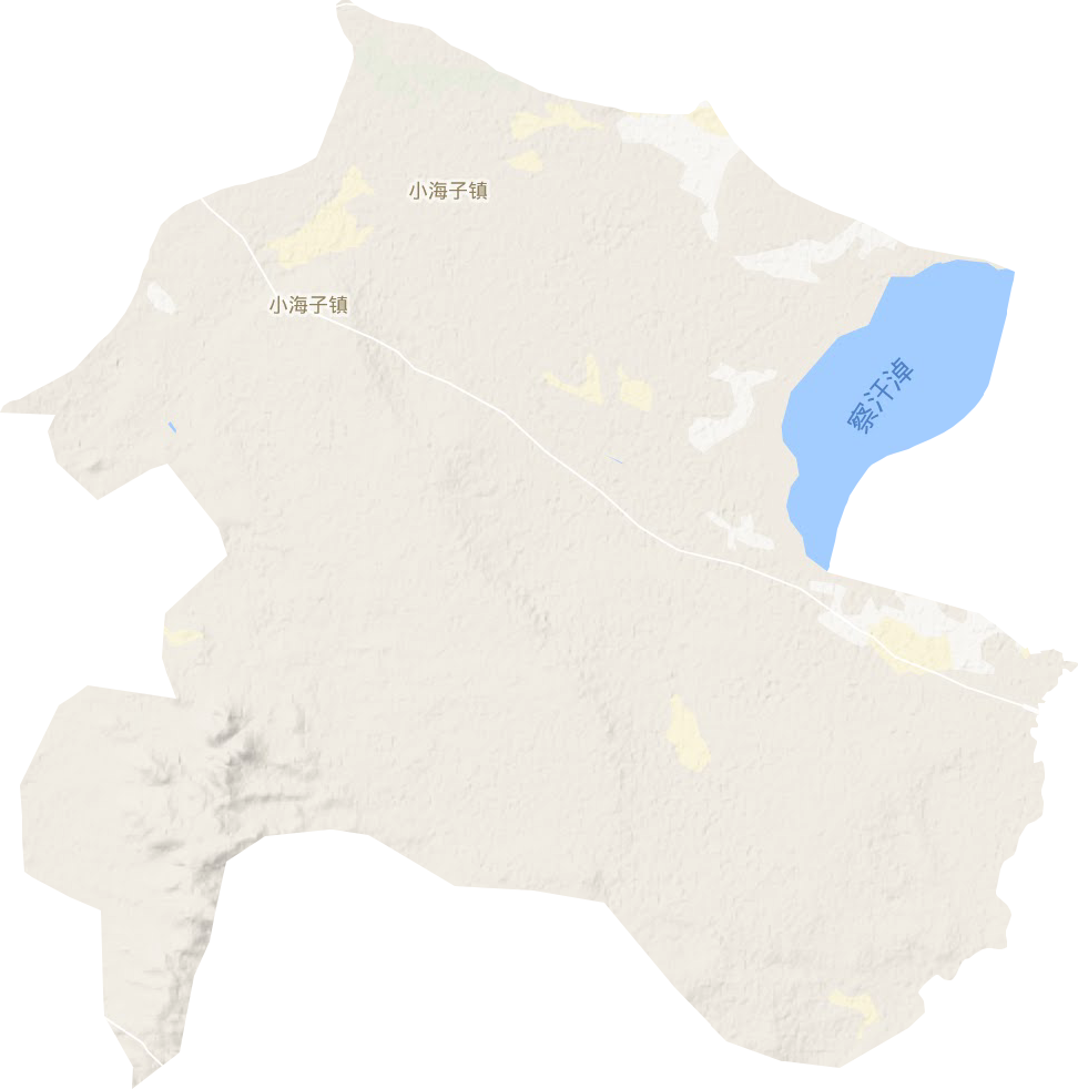 小海子镇地形图