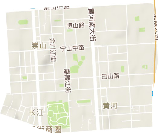 黄河街道地形图