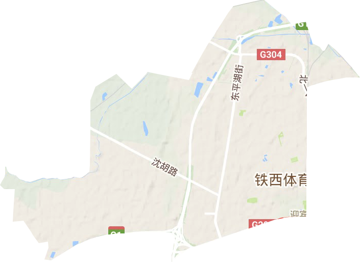 于洪街道地形图