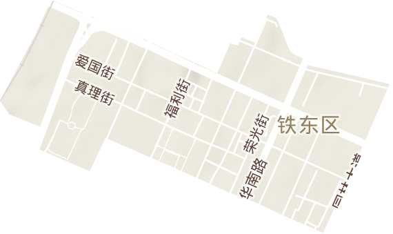 解放街道地形图