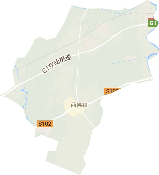 西佛镇地形图