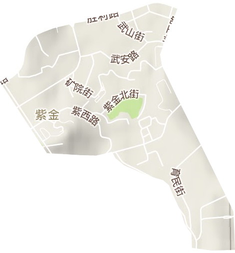 金山街道地形图